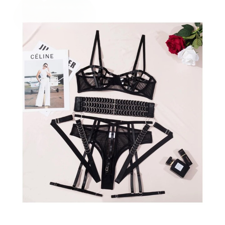 Lustrous Temptation Lingerie Set