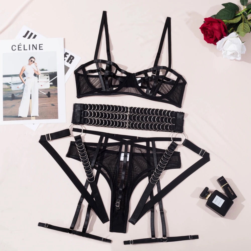 Lustrous Temptation Lingerie Set